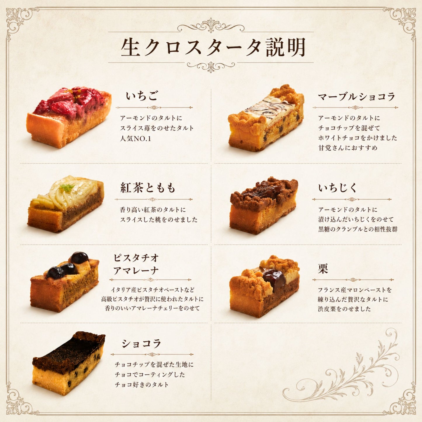 選べる生クロスタータ 5個入りセット【冷凍配送】